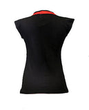 LADIES HALF SLEEVE TOP WITH CHINESE COLLAR DESIGN