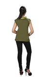 LADIES HALF SLEEVE TOP WITH CHINESE COLLAR DESIGN