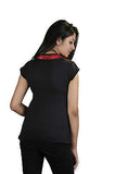 LADIES HALF SLEEVE TOP WITH CHINESE COLLAR DESIGN