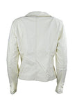 TATTOPANI ® Womens Faux Leather Plain Zip Up Ladies Jacket with Stitching Detai - TATTOPANI