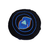 Meditation Cushion-Decorative Seat-With Hand Embroidered Chakra Symbols - TATTOPANI