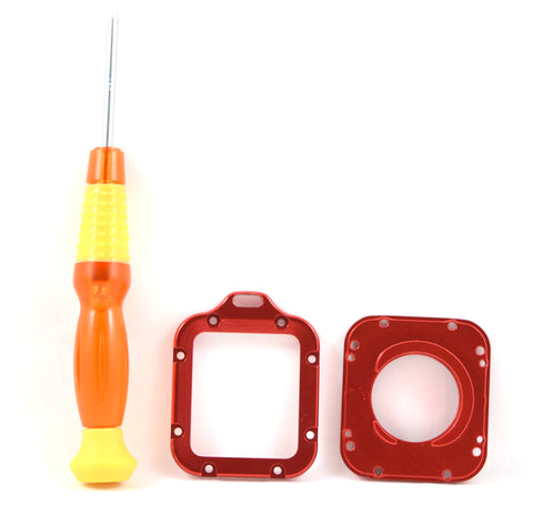 TMC Aluminum Lanyard Metal Lens Ring Mount with Screwdriver For GoPro Hero 3 (RED) - craze-trade-limited