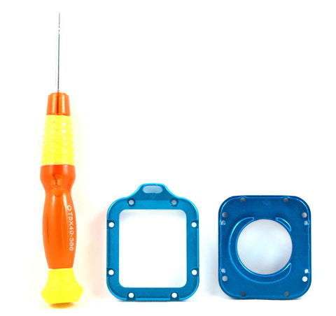 TMC Aluminum Lanyard Metal Lens Ring Mount with Screwdriver For GoPro Hero 3 (Blue) - craze-trade-limited