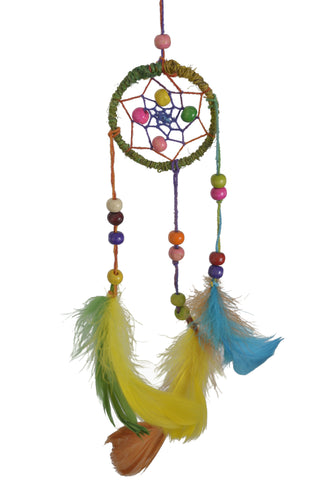 Multicolored Mini Wall Hanging Dream Catcher. - TATTOPANI