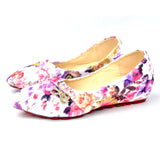 Floral Pattern Girl's Colorful Slip-On Ballerina flat Shoes - TATTOPANI Fashion