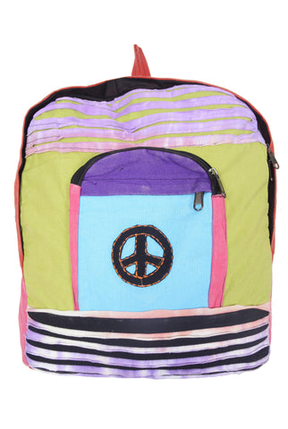 Multicolored Razor Cut Back Pack - TATTOPANI