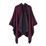 Luxury Brand Ponchos coat 2019 Cashmere Scarves Women Winter Warm Shawls and Wraps Pashmina Thick Capes blanket Femme Scarf