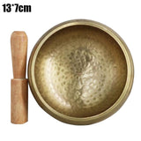 Tibetan Meditation Singing Bowl Nepalese Buddhist Tibetan Chanting Yoga Bowl Buddhist Sound Therapy Bowl Copper Religion Carft