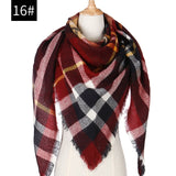 Hot 2019 new spring winter women scarf plaid warm cashmere scarves shawls and pashmina lady bandana wraps