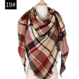 Hot 2019 new spring winter women scarf plaid warm cashmere scarves shawls and pashmina lady bandana wraps