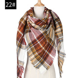 Hot 2019 new spring winter women scarf plaid warm cashmere scarves shawls and pashmina lady bandana wraps