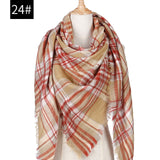 Hot 2019 new spring winter women scarf plaid warm cashmere scarves shawls and pashmina lady bandana wraps