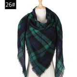 Hot 2019 new spring winter women scarf plaid warm cashmere scarves shawls and pashmina lady bandana wraps