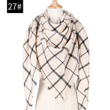 Hot 2019 new spring winter women scarf plaid warm cashmere scarves shawls and pashmina lady bandana wraps