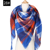 Hot 2019 new spring winter women scarf plaid warm cashmere scarves shawls and pashmina lady bandana wraps