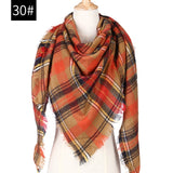 Hot 2019 new spring winter women scarf plaid warm cashmere scarves shawls and pashmina lady bandana wraps