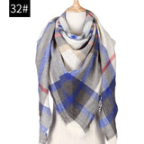 Hot 2019 new spring winter women scarf plaid warm cashmere scarves shawls and pashmina lady bandana wraps