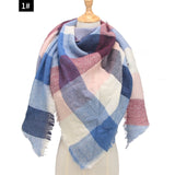 Hot 2019 new spring winter women scarf plaid warm cashmere scarves shawls and pashmina lady bandana wraps