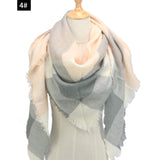Hot 2019 new spring winter women scarf plaid warm cashmere scarves shawls and pashmina lady bandana wraps