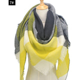 Hot 2019 new spring winter women scarf plaid warm cashmere scarves shawls and pashmina lady bandana wraps