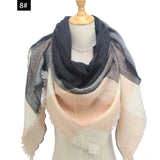 Hot 2019 new spring winter women scarf plaid warm cashmere scarves shawls and pashmina lady bandana wraps
