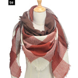 Hot 2019 new spring winter women scarf plaid warm cashmere scarves shawls and pashmina lady bandana wraps