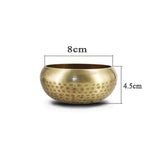 New Arrival Tibetan Buddhism Bowl Meditation Hammered Alms  Yoga Copper Sound Therapy Chakra Singing Bowl Religious Supplies