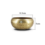 New Arrival Tibetan Buddhism Bowl Meditation Hammered Alms  Yoga Copper Sound Therapy Chakra Singing Bowl Religious Supplies