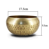 New Arrival Tibetan Buddhism Bowl Meditation Hammered Alms  Yoga Copper Sound Therapy Chakra Singing Bowl Religious Supplies