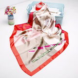 2020 New Brand Designer Silk Scarf 90*90cm Foulard Bandana Long Large Shawls Wraps Winter Neck Scarves Pashmina Lady Hijab