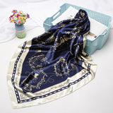 2020 New Brand Designer Silk Scarf 90*90cm Foulard Bandana Long Large Shawls Wraps Winter Neck Scarves Pashmina Lady Hijab