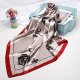 2020 New Brand Designer Silk Scarf 90*90cm Foulard Bandana Long Large Shawls Wraps Winter Neck Scarves Pashmina Lady Hijab
