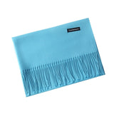Luxury Solid Women Scarf Winter Cashmere Pashmina Shawls Warm Lady Blanket Wraps Bufanda Scarves Tassel Neck Echarpe 2020