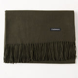 Luxury Solid Women Scarf Winter Cashmere Pashmina Shawls Warm Lady Blanket Wraps Bufanda Scarves Tassel Neck Echarpe 2020
