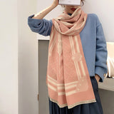Luxury Women Cashmere Scarf Winter Pashmina Warm Shawls and Wraps Lady Print Thick Blanket Neck Scarves Bufanda