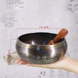 Tibetan Meditation Singing Bowl Nepalese Buddhist Tibetan Chanting Yoga Bowl Buddhist Sound Therapy Bowl Copper Religion Carft