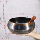 Tibetan Meditation Singing Bowl Nepalese Buddhist Tibetan Chanting Yoga Bowl Buddhist Sound Therapy Bowl Copper Religion Carft