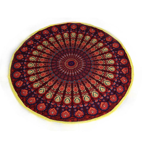 Seaside Dress Covers Up Round  Tassel Tapestry Beach Throw Mandala Towel Yoga Mat  #20 - craze-trade-limited