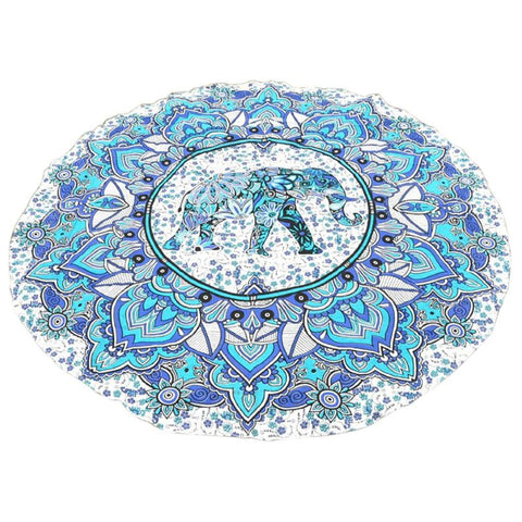 Hippie Indian Mandala Beach Throw Towel Round Mat Boho Tapestry Yoga Mat - craze-trade-limited