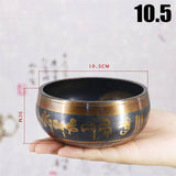 Bowls Copper Tibetan Buddhism Singing Bowls Handmade Decorative-wall-dishes for Meditation Yoga Buddhism Gifts Home Decor Crafts