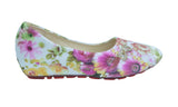 Floral Pattern Girl's Colorful Slip-On Ballerina flat Shoes - TATTOPANI Fashion